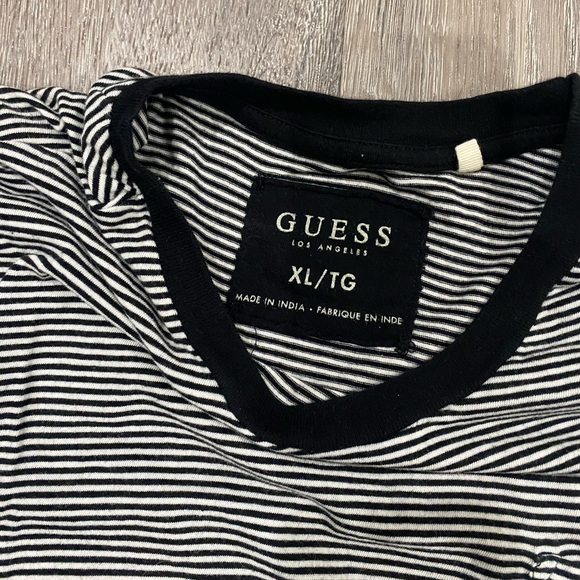 GUESS Striped Pocket Tee - Picture 2 of 3